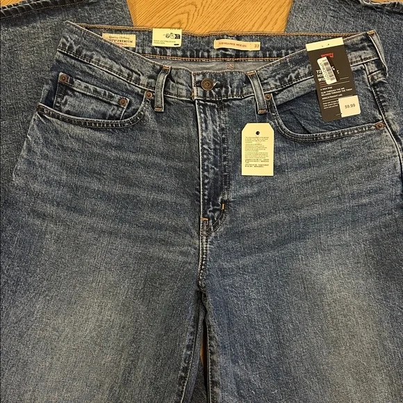 Levi's 728 high rise wide leg jeans- sweet success NWT - Picture 5 of 9